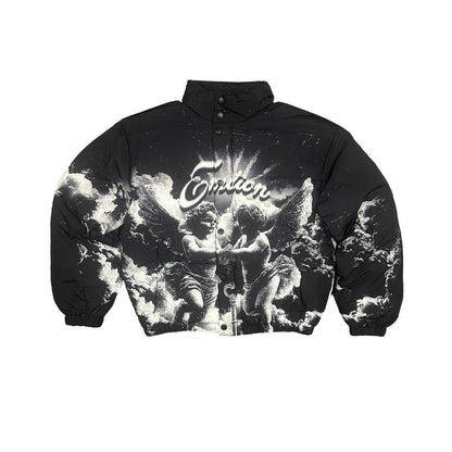 Mixed Emotion "Cloud" Black Puffer Jacket