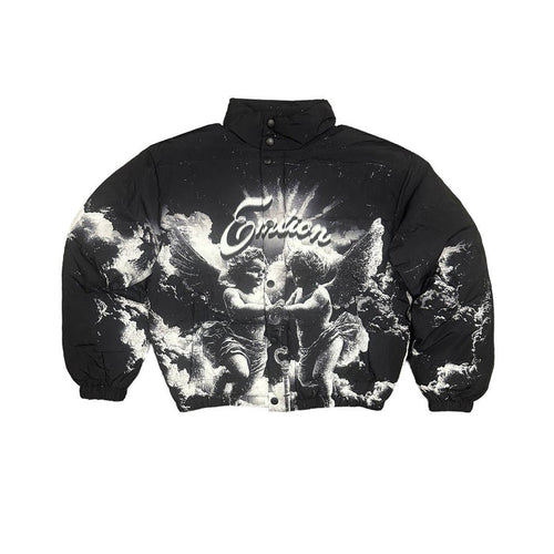 Mixed Emotion "Cloud" Black Puffer Jacket
