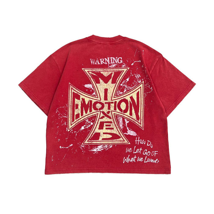 Mixed Emotion "Crimson" Red Tee