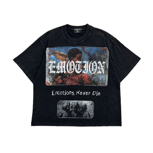 Mixed Emotion "Divine Emotion" Rhinestone Black Tee