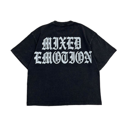Mixed Emotion "Divine Emotion" Rhinestone Black Tee
