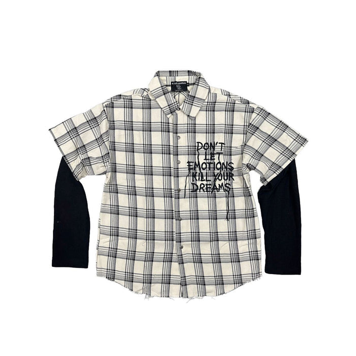 Mixed Emotion "Dreams" Cream Long Sleeve Flannel