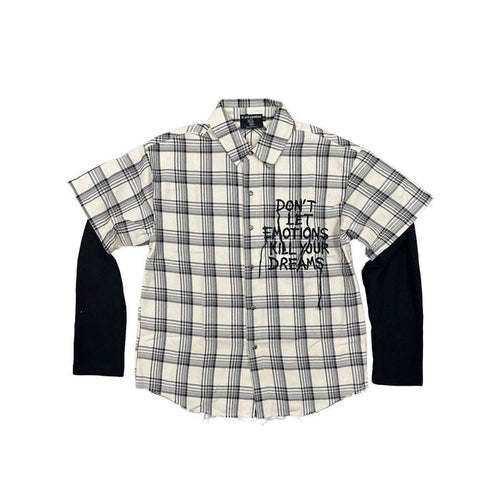 Mixed Emotion "Dreams" Cream Long Sleeve Flannel