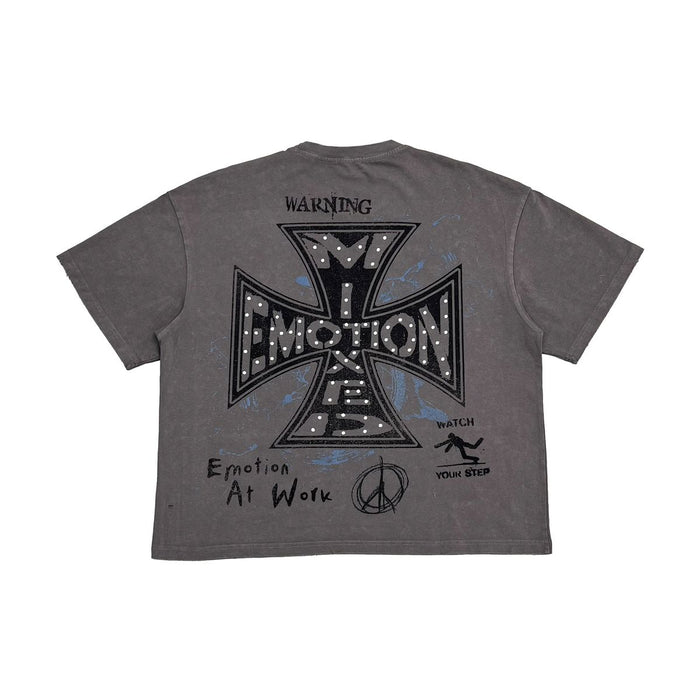 Mixed Emotion "Friends" Rhinestone Grey Tee