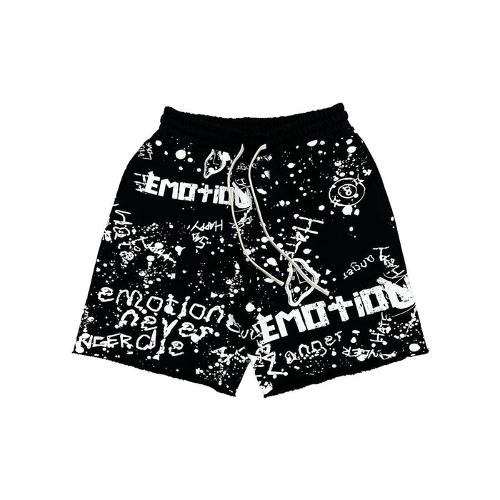 Mixed Emotion "Graffiti" Black Shorts