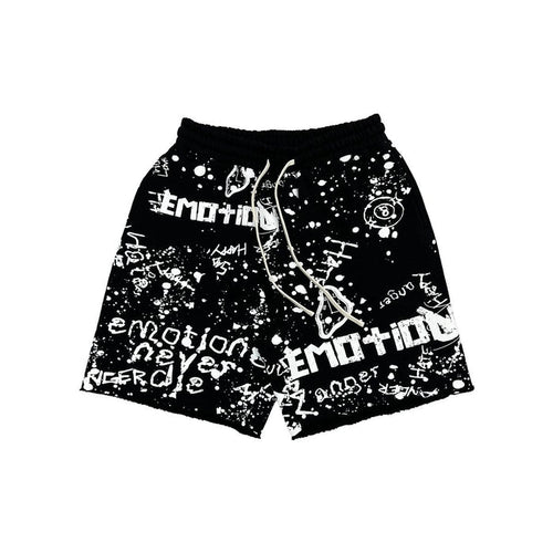 Mixed Emotion "Graffiti" Black Shorts