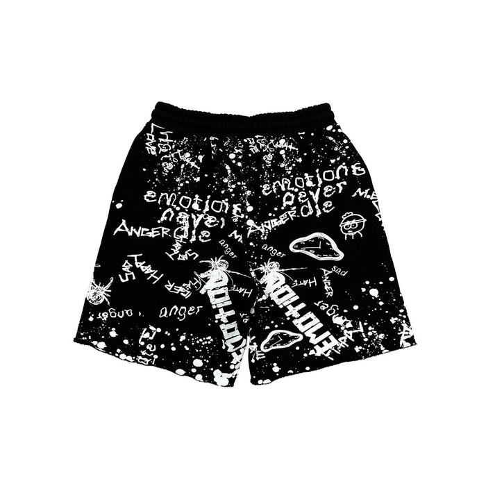 Mixed Emotion "Graffiti" Black Shorts