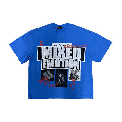 Mixed Emotion "Lost Identity" Rhinestone Black Tee