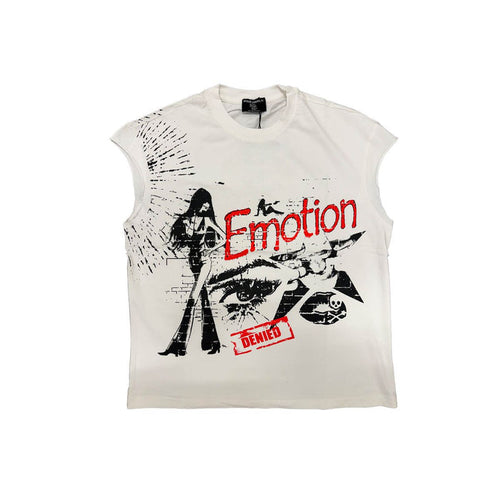Mixed Emotion "Starboy" Sleeveless White Tee