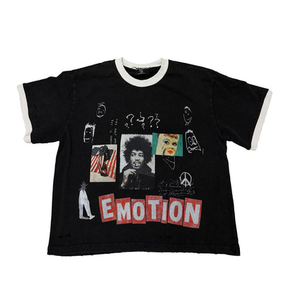 Mixed Emotion "Static" Black Tee