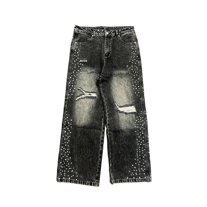 Mixed Emotion "Stone" Grey Baggy Jeans