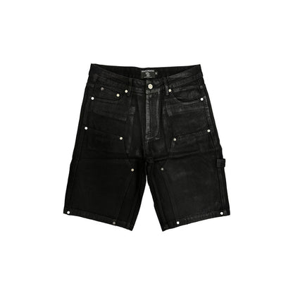 Mixed Emotion "Worker" Black Wax Shorts