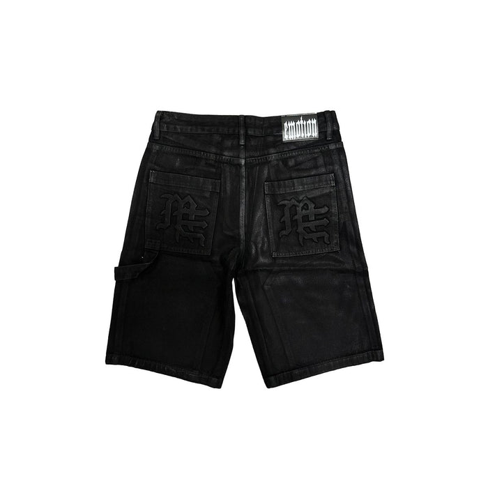 Mixed Emotion "Worker" Black Wax Shorts