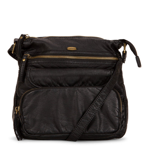 Small Faux Leather Multi-Pocket Crossbody - Bentley