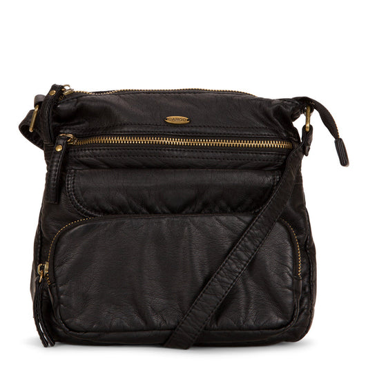 Small Faux Leather Multi-Pocket Crossbody - Bentley