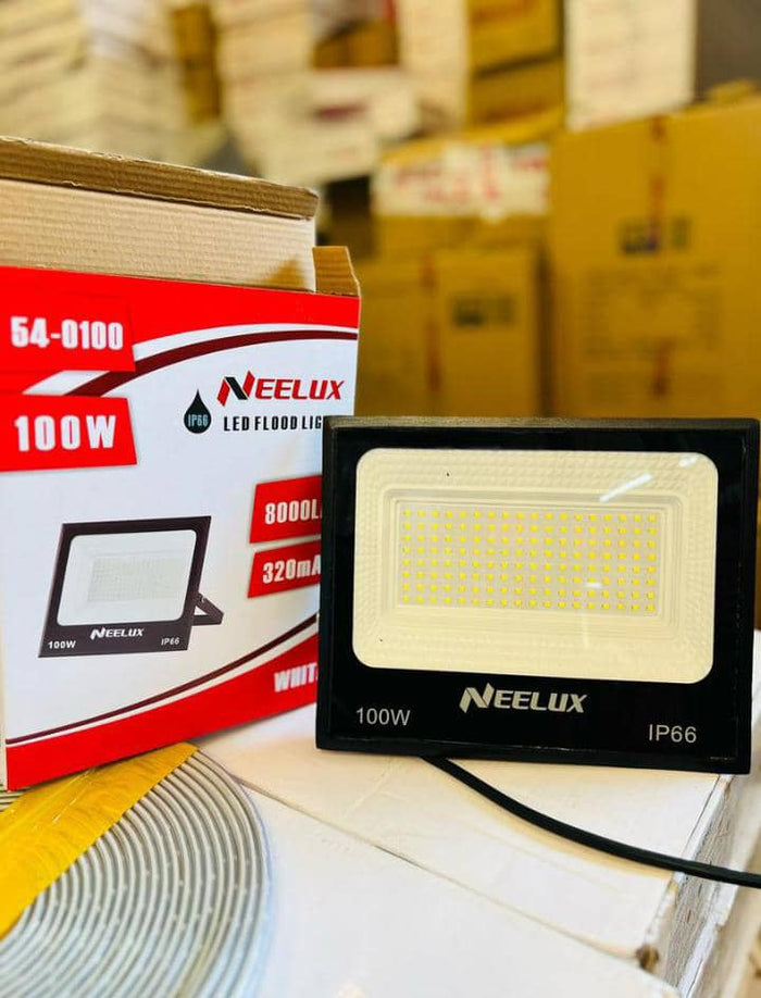 Neelux 100W LED Flood Light IP66 - 8000LM White Light (Model 54-0100)