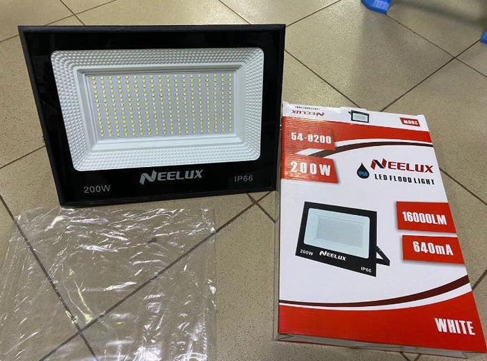 Neelux 200W LED Flood Light IP66 - 16000LM White Light (Model 54-0200)