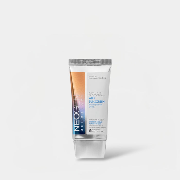 Neogen Dermalogy Day Light Protection Airy Sunscreen 50ml. نيوجين ديرمالوجي حماية من ضوء النهار واقي من الشمس متجدد الهواء