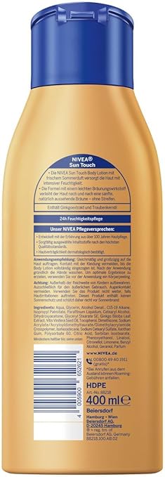 NIVEA Sun Touch Body Lotion 400 ml