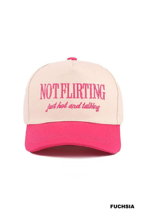 Not flirting hat - pink