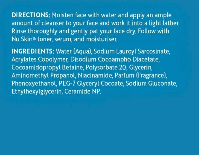 Nu Skin Face Wash 75ml - Gentle Ceramide & Niacinamide Cleanser for Radiant Skin - SD Cosmetics Care