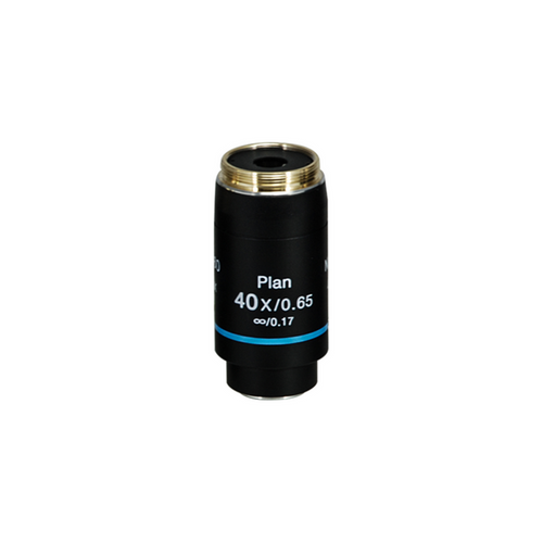 Objective Working Distance 1.5mm 40X Infinity Plan Achromatic Objective, SKU Nexcope-NE620-Objective-40-A, three quarter front view
