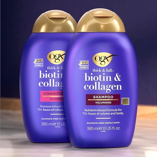 OGX Shampoo – Biotin & Collagen Volume Boost 385 ml
