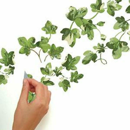 Painterly Ivy VINES Peel & Stick WALL DECALS Kitchen Leaves Stickers Vine & Leaf Decor - EonShoppee