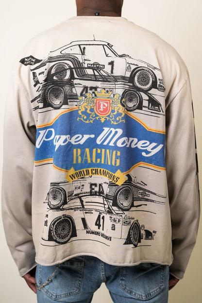Paper Money "Driven to Win" Bone Long Sleeve
