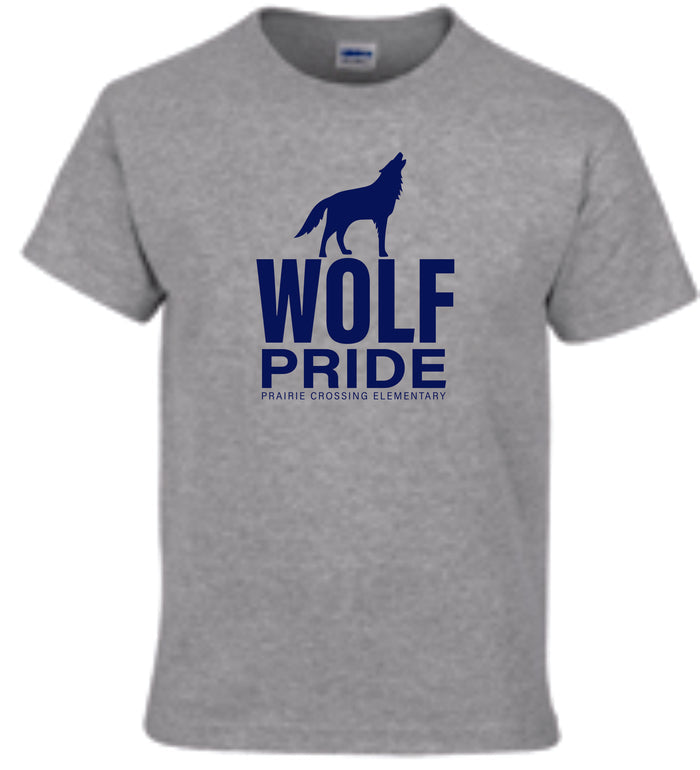 PCE Basic Tee WOLF Design- Matte or Glitter