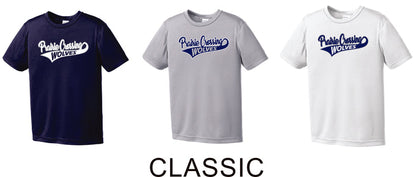 PCE Wicking Short Sleeve Tee- 5 designs- Adult, Ladies, Youth Sizes