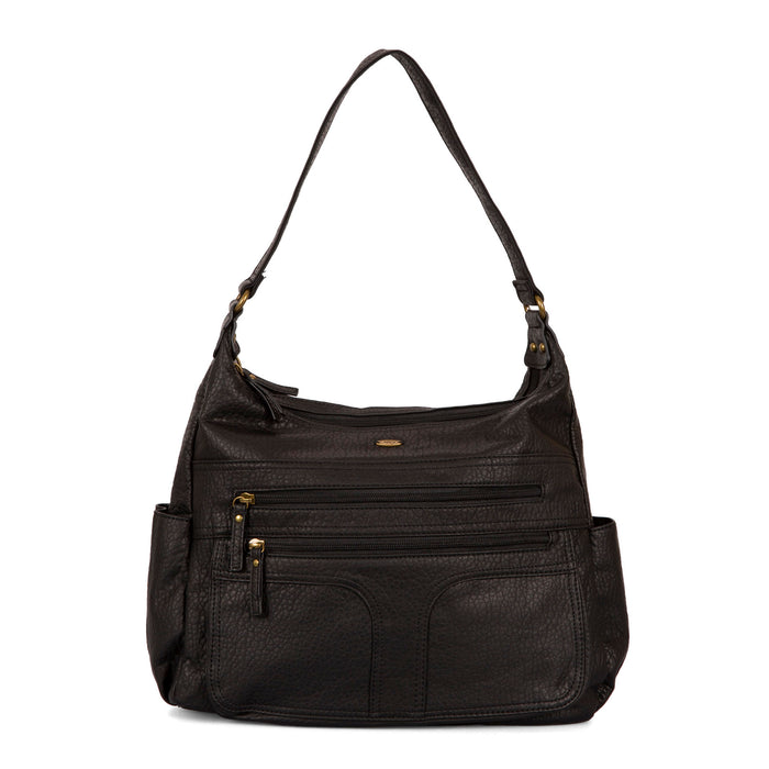 Pebbled Hobo Bag - Bentley