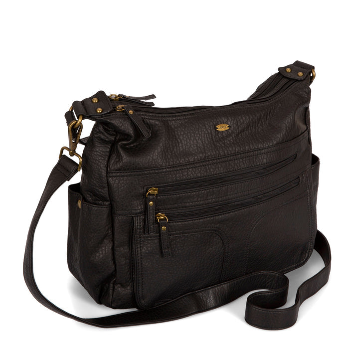 Pebbled Hobo Bag - Bentley