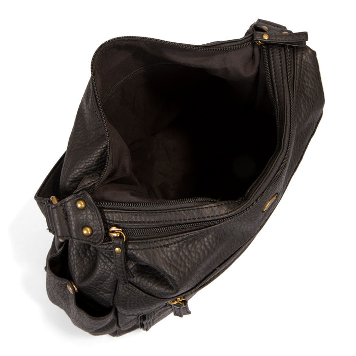 Pebbled Hobo Bag - Bentley