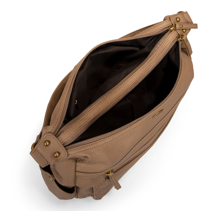 Pebbled Hobo Bag - Bentley