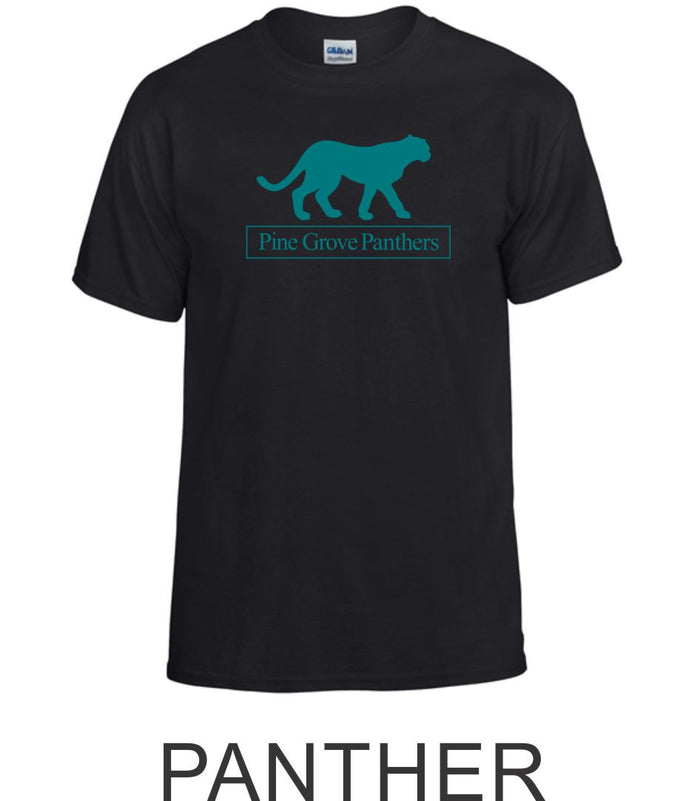 PGE Black Basic Tee- 4 Designs- Matte or Glitter