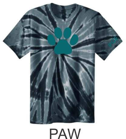 PGE Black Tie Dye Tee- 3 Designs- Matter or Glitter