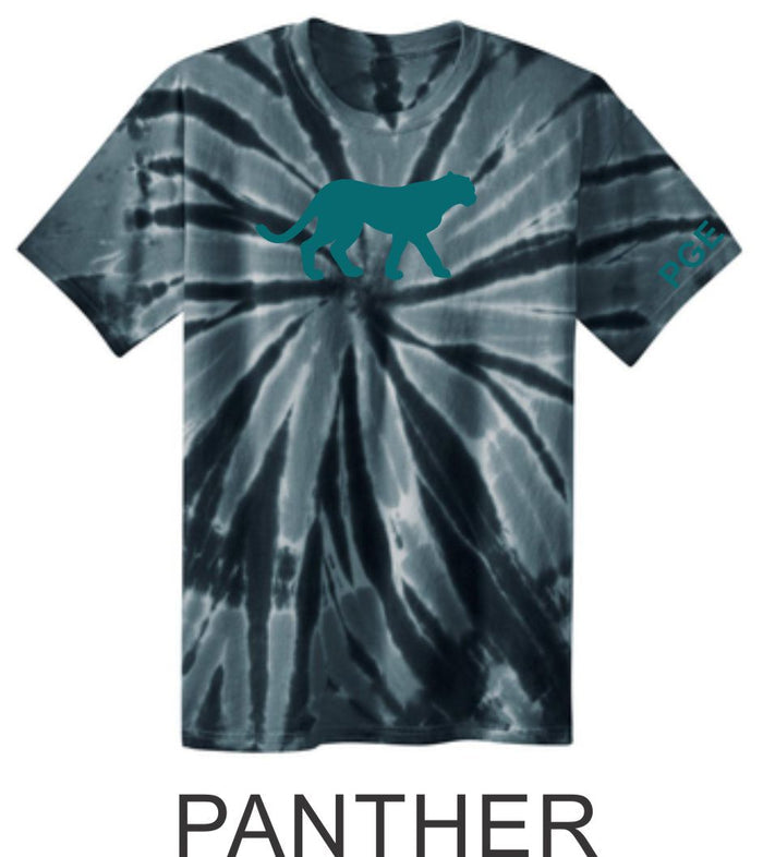 PGE Black Tie Dye Tee- 3 Designs- Matter or Glitter