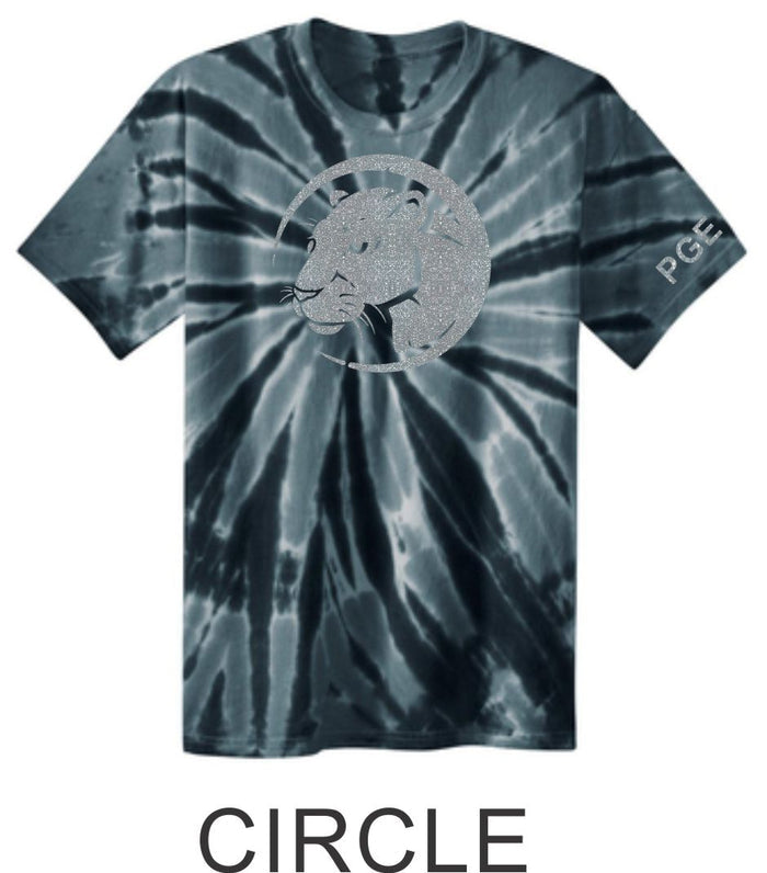 PGE Black Tie Dye Tee- 3 Designs- Matter or Glitter