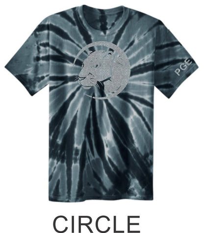 PGE Black Tie Dye Tee- 3 Designs- Matter or Glitter