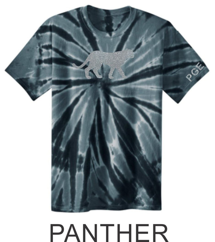 PGE Black Tie Dye Tee- 3 Designs- Matter or Glitter