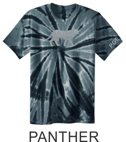 PGE Black Tie Dye Tee- 3 Designs- Matter or Glitter