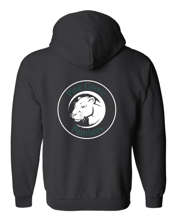 PGE Circle Zip Up Hoodie- 2 Colors -Matte or Glitter
