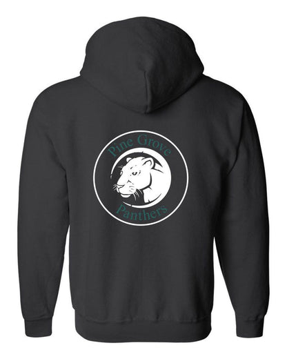 PGE Circle Zip Up Hoodie- 2 Colors -Matte or Glitter