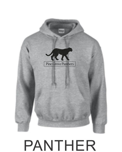 PGE Grey Hooded Sweatshirt- 4 Designs- Matte and Glitter