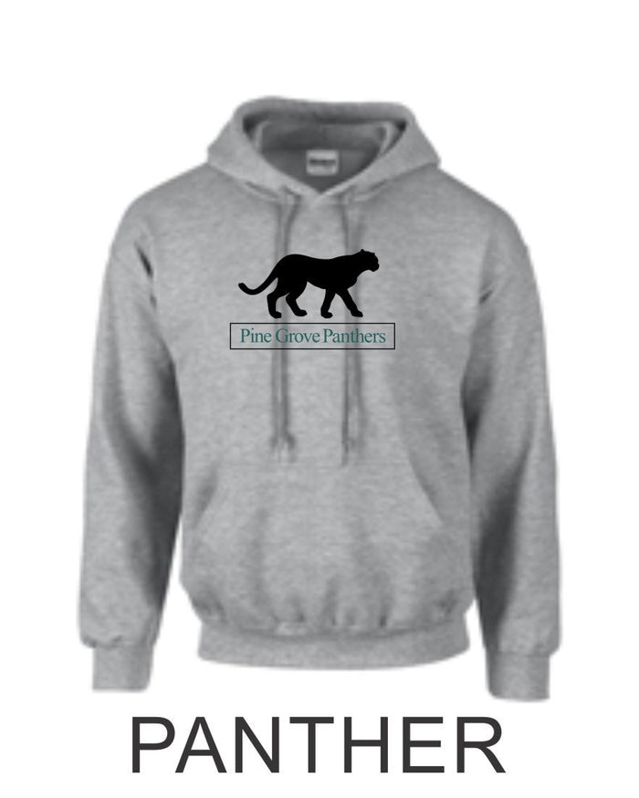 PGE Grey Hooded Sweatshirt- 4 Designs- Matte and Glitter