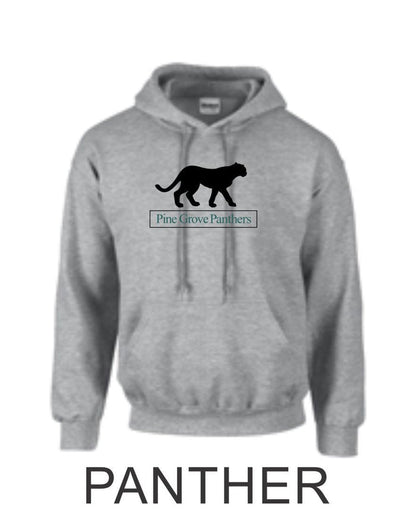 PGE Grey Hooded Sweatshirt- 4 Designs- Matte and Glitter