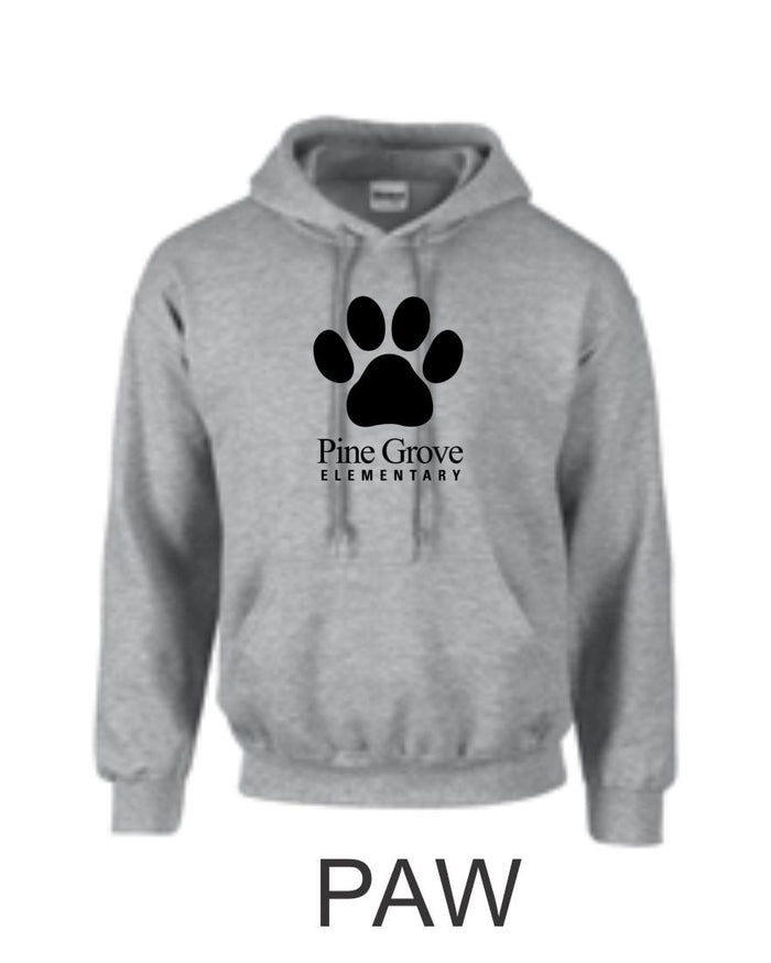 PGE Grey Hooded Sweatshirt- 4 Designs- Matte and Glitter