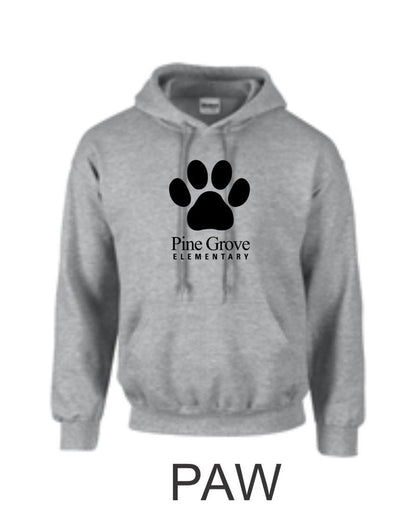 PGE Grey Hooded Sweatshirt- 4 Designs- Matte and Glitter