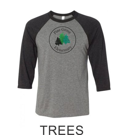 PGE Grover Design Raglan T-Shirt- 4 Designs- Matte or Glitter